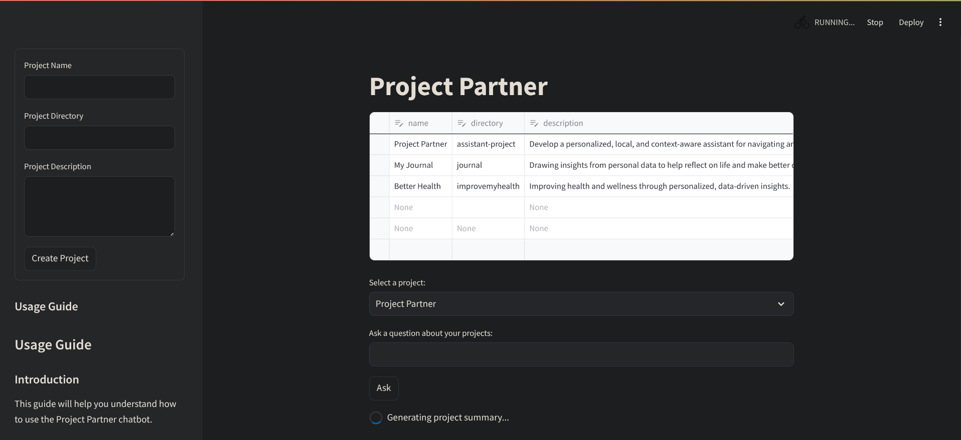 AI-powered interface